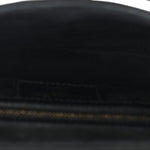 Grained Calfskin Saddle Bag Black