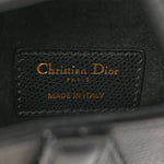 Grained Calfskin Mini Saddle Bag Black