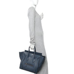 Drummed Calfskin Mini Luggage Orage