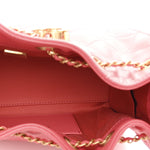 Caviar Quilted Mini Chanel 25 Handbag Coral