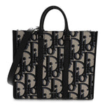 Maxi Oblique Jacquard East West Tote Beige Blue