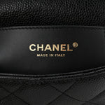 Grained Lambskin Quilted Mini Flap Black