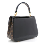 Patent Calfskin Monogram Cherrywood PM Black