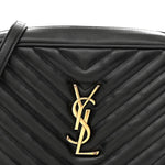 Calfskin Matelasse Monogram Lou Camera Bag Black