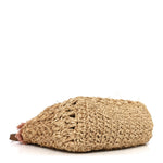Straw Raffia Tote Natural Pink