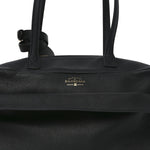 Grained Calfskin Medium Carrie Bowling Bag Black