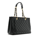 Caviar Quilted Grand Shopping Tote GST Black