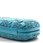 Ayers Intrecciato Karung Knot Clutch Blue
