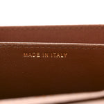 Lambskin Quilted Studded CC Clutch With Chain Brown