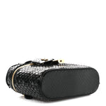 Snakeskin Vanity Pouch Black