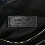 Crinkled Calfskin Matelasse Monogram Medium Niki Chain Satchel Deep Marine