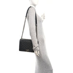 Caviar Quilted New Medium Boy Flap Black