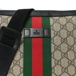 GG Supreme Monogram Web Messenger Bag Black