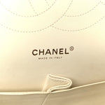Caviar Quilted Jumbo Double Flap White