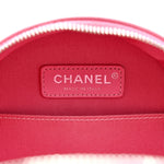 Patent Round As Earth Evening Bag Pink