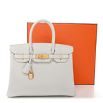 Togo Birkin 30 Gris Pale