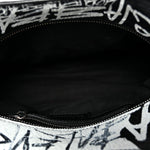 Agneau Arena Graffiti Neo Cagole Handbag XS Black White