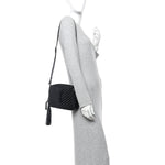 Calfskin Matelasse Monogram Monochrome Lou Camera Bag Black