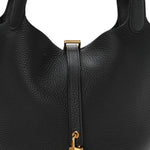 Taurillon Clemence Picotin Lock 22 MM Black