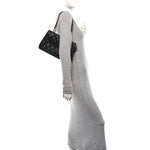 Caviar Quilted Shoulder Bag Black