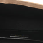 Grain De Poudre Textured Mixed Matelasse Medium Triquilt Monogram Satchel Dark Beige