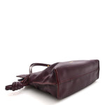Calfskin Mini Flamenco Knot Clutch Dark Burgundy