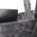 Denim GG Monogram Dollar Calfskin Mini Ophidia Tote Black Grey