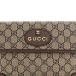 GG Supreme Monogram Neo Vintage Web Belt Bag Brown