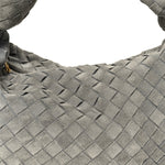 Suede Calfskin Intrecciato Teen Jodie Hobo Thunder
