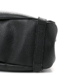Calfskin Medium Abbey Shoulder Bag Black