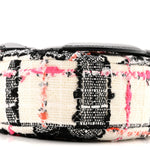 Tweed Lambskin Quilted Coco Midnight Camera Case White Black Multicolor