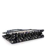 Oblique Mini Book Tote Blue Multicolor
