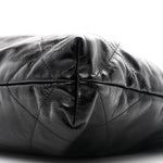 Glazed Calfskin  Quilted Small Chanel 22 Black