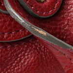 Calfskin Medium Paddington Satchel Dark Red