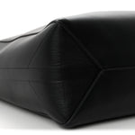 Calfskin Vlogo Medium Locker Tote Black