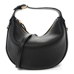 Supple Grained Calfskin Teen Lulu Shoulder Bag Black