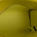 Grained Calfskin Micro The Tote Bag Citronelle
