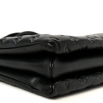 Lambskin Embossed Monogram Coussin MM Black