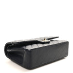 Caviar Quilted Medium Double Flap Navy