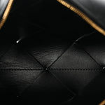 Lambskin Maxi Intrecciato Small Cassette Camera Bag Black