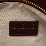 Calfskin Small Puzzle Edge Bag Burgundy