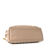 Calfskin Y Quilted Monogram Medium Loulou Chain Satchel Dark Beige