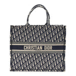 Oblique Large Book Tote Blue Multicolor
