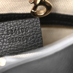 Pebbled Calfskin Medium Soho Chain Shoulder Bag Black