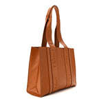 Calfskin Medium Woody Tote Caramel