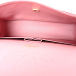 Caviar Quilted Jumbo Double Flap Pink
