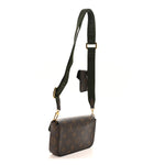 Monogram Felicie Strap & Go Kaki