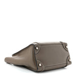 Drummed Calfskin Micro Luggage Souris