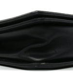 Lambskin Chevron Quilted Medium Boy Flap Black