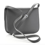 Box Calfskin Medium Classic Box Flap Bag Zinc